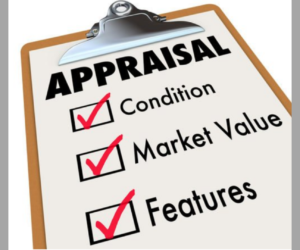 clipboard with an appraisal checklist