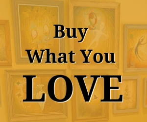 "Buy What You Love" headline