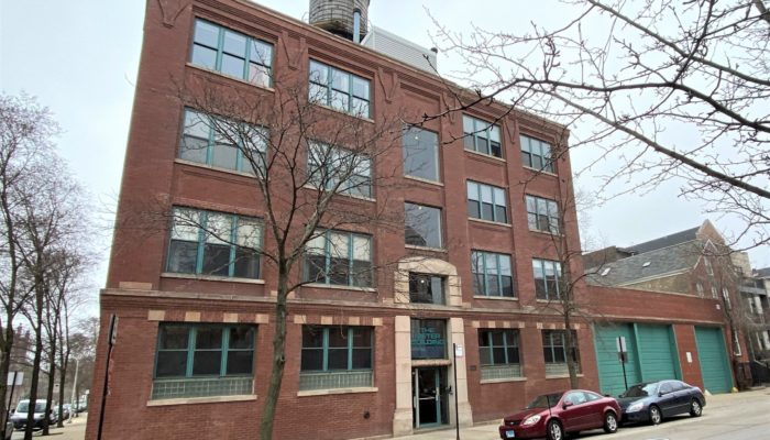 exterior of The Meter Building luxury lofts