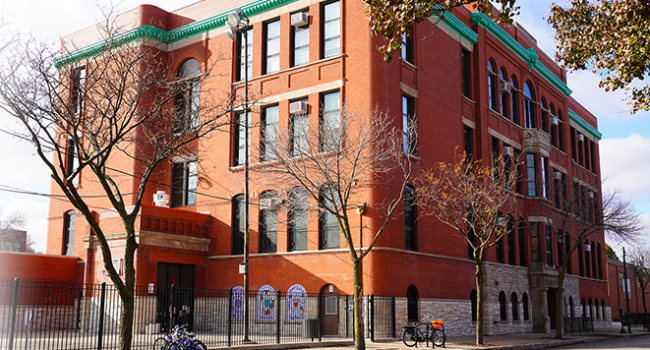 exterior of Mitchell Elementary School