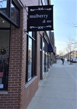 exterior of mulberry & me storefront