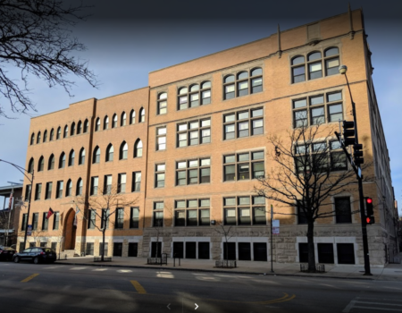 exterior of Near North Montessori school