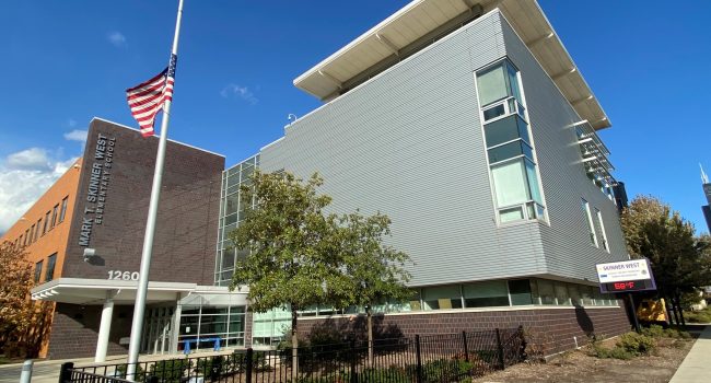 exterior view of Mark T. Skinner West elementary school