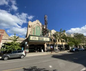 the exterior of Musicbox theater on Southport Avenue
