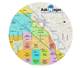 Map of the West Town neighborhoods
