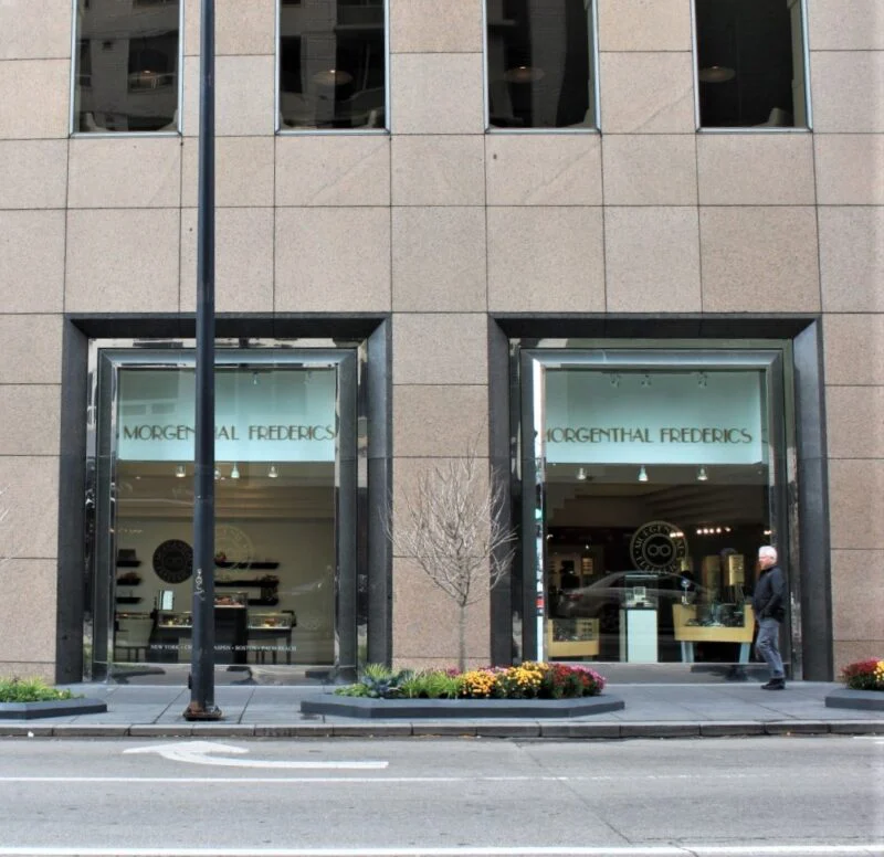 exterior of Morgenthal Frederics eyewear location